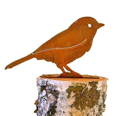 China Europe Metal Art Steel Silhouette With Iron Wholesale Rusty Patina Bird Garden Decora Metal Bird Garden Decora Rusty On Sale for sale