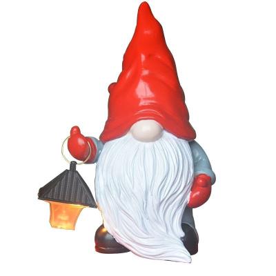 China Solar Powered Retro LED Garden Elves Dwarf Lights Outdoor Decorative Statue Character For Lawn Patio for sale