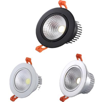 China EUROPEAN COB/SMD Office Ceiling Lamp Indoor Easy Mounted Round Lamp Embedded Anti Glare Anti Glare Led Downlight for sale