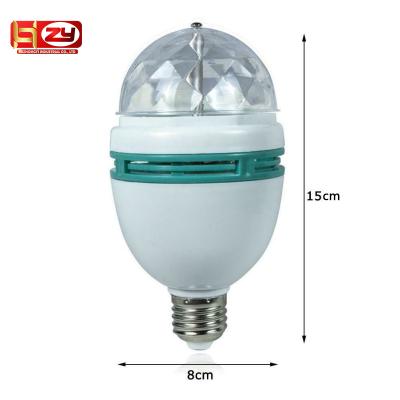 China 3W RGB LED Bulb Stage Light Effect Party Lamp 85265V Residential Colorful Auto Rotating Mini Disco Crystal Magic Ball for sale