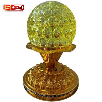 China LANDSCAPE Disco Ball Party Automatically Rotate RGB Led Light Lamp Temple Decoration Lotus Buddha Light Buddhist Buddhism for sale