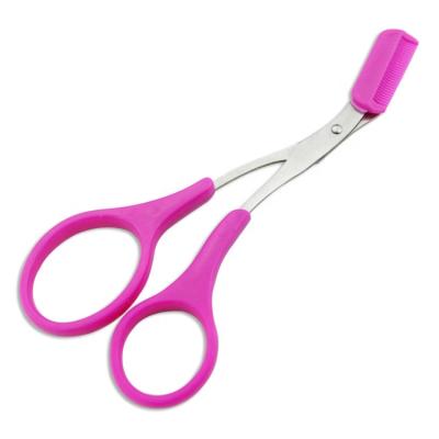 China Stainless Steel Eyebrow Scissors Yaeshii Eyebrow Trimmer Comb Makeup Tools Eyebrow Scissor Training Tools Cosmetic Eyebrow Scissors For Lady for sale