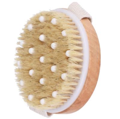 China All Natural Wood Handle Private Label Long Brush Massage Yaeshii Brush Detachable Bath Brush for sale