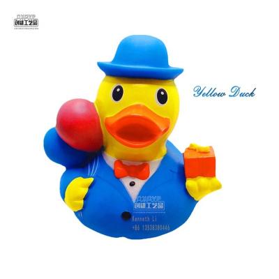 China Yellow Toy Custom PVC Food Grade Cognitive Floating Duck Bath Toys For Kids OEM Pool Gifts Shower Toys for sale