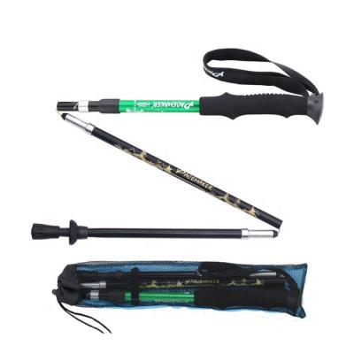 China Durable Mountaineering OEM Tactical Folding Telescopic Trekking Poles for sale