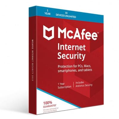 China Globally mcafee internet security 1 year 10 devices Antivirus computer software genuine license key email delivery mcafee for sale