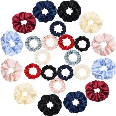 China Designer Hair Accessories Healthy Xxl Scrunchies 100% Pure Silk Scrunchie Set for sale