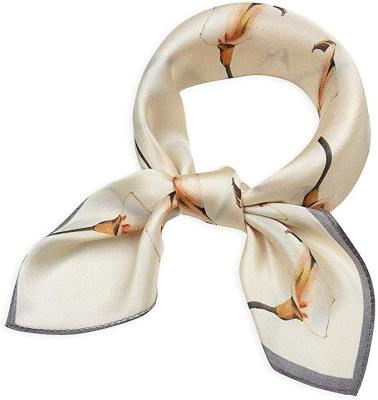 China Eco - Friendly Custom Designer Ladies Scarves Printed Soft 100 Silk Womens Scarf for sale