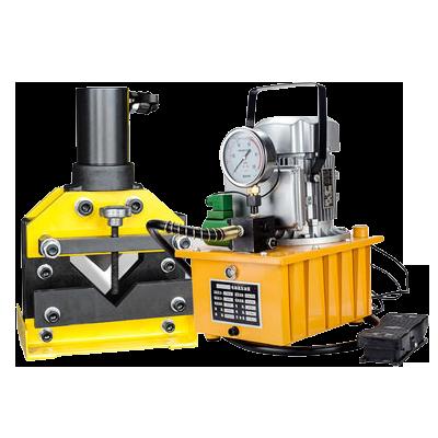 China CAC-75 6mm Plug-in Electric Angle Cutter Angle Steel Cutting Machine With Single Circuit Solenoid Valve Electric Pump for sale