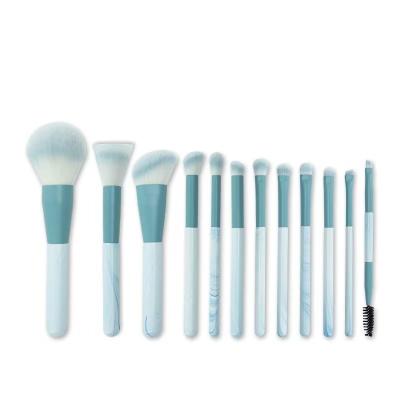 China Angular Blush Pattern Sky Makeup Brush Clear 12 Super Soft Hair With Storage Canister Cangzhou Beginner Makeup Brush Set for sale