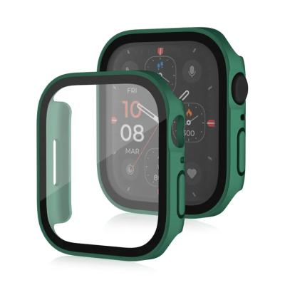 China New Waterproof Glass Smartwatch Watch Case Screen Protector For Apple Watch 7 Series 6 5 4 Bumper Case Armor Cover 45mm 41mm 44mm 40mm for sale