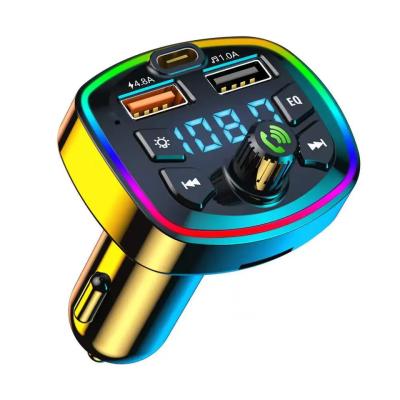 China Dual USB Port Phone Fast Charger BT5.0 Bluetooth-MP3 Player Wireless Fast Charging FM Receiver FM Transmitter PD Car Speed ​​Charging FM Transmitter for sale