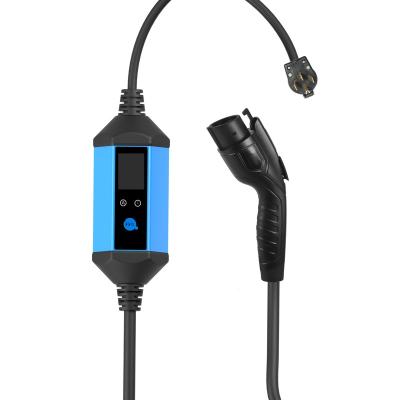 China Fisherman portable ev charger manufactures type A portable electric vehicle charger type 1 ev charger RCD for sale