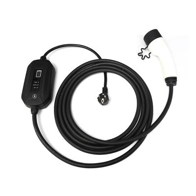 China EV Charging Fisher CE TUV Electric Vehicle EV Charger 16A Portable Adjustable Electric Car Charger for sale