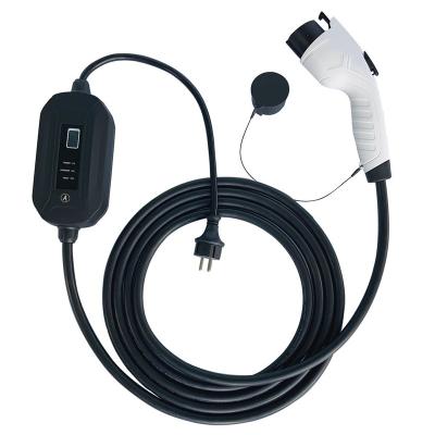 China Indoor/outdoor use fisher EV Charger portable ev charger J1772 Type 1 EV Charging Station 16a 3.5kw Electric Car Charger for sale