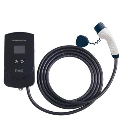 China fisherman type - 2 charging cable 11kw Wallbox EV three-phase electric car charging station FE-AM3-16P3 for sale