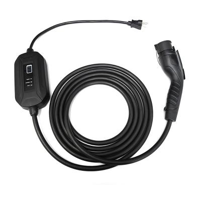 China Portable Tape Fisherman 3.5KW 16A Mode 2 Electric Vehicle EV Charger Type 1 J1772 EV Cable for sale