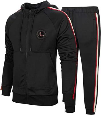 China 100% unisex jogger sweatpants and breathable custom logo 2022 suit polyester sweatsuit thick heavy tracksuits hoodie set men for sale