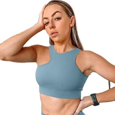 China Breathable Wholesale Women Sports Gym Wear Workout Set Tights Crop Top 2 Pieces Long Sleeve Fitness Seamless Yoga Set for sale