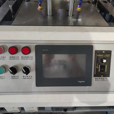 Cina Disposable Lunch Box Carton Machine Hot Melt Adhesive Process in vendita