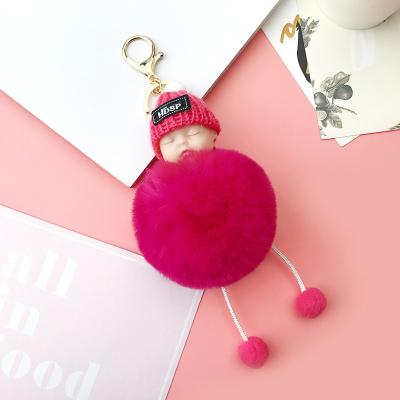 China Hot Selling Plush Rubber Cute Car Women's Bag Hot Sale Women's Bag Key Chain Key Chain for sale