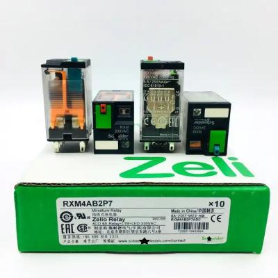 China RXM2LB2BD Small Schneider RXM Relay 2 C/O-24 V DC-5 A Com LED PLC Produtos originais à venda