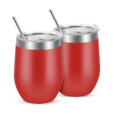 China China Factory Supplier 12oz Double Wall Stainless Steel Viable Colored Wine Mug for sale