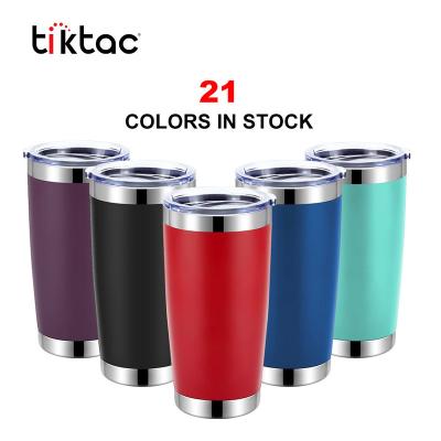 China 2021 Viable Hot Sale Wholesale 20oz Stainless Steel Vacuum Coffee Tumbler Travel Mug for sale