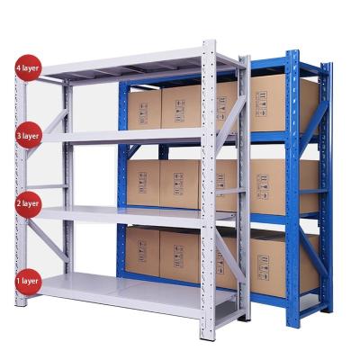 China Foldable Warehouse Steel Frame 5 Layer Row Storage Shelf Rack Heavy Duty Steel Rack for sale