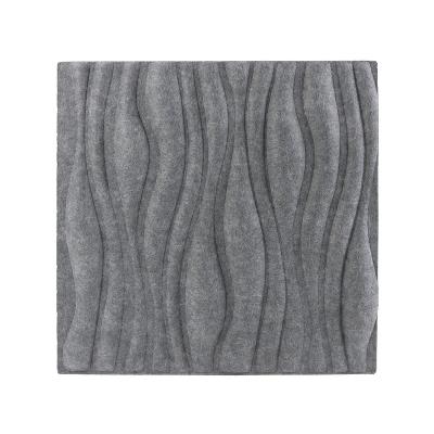 China Highly Effective Sound Absorption New Design Soundproofing Materials Parametric Wall Art 3D Acoustic Panel Wall Sculptu Ceiling Waves for sale