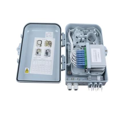 China HDX-06A wall/pole mounting 1*4 1*8 1x16 1*16 plc splitter optical fiber terminal termination distribution box for sale