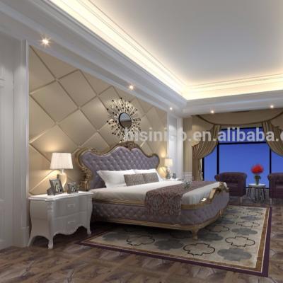 China Architectural rendering of classic 3D villa with complete decoration and furniture supply for sale