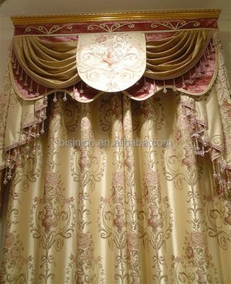 China New High Quality Fancy Decorated Blackout Embroidery Window Curtains Living Room Curtain for sale