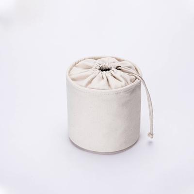 China Wholesale Fashion Custom Design Logo Printed Plain Drawstring Cotton Canvas Pouch Toiletry Cosmetic Travel Makeup Bag Organizer Gift for sale