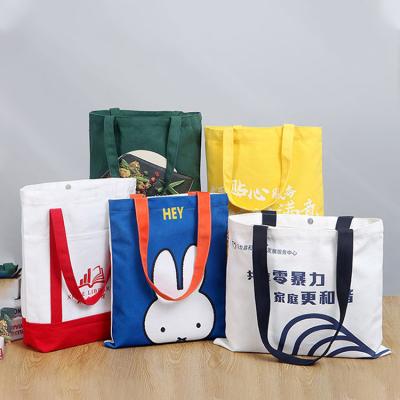 China ISO BSCI Cotton Handled Eco Friendly Degradable Organic Tote Bags With Custom Printed Logo Customized Shopping Bags Canvas Tote Bag for sale