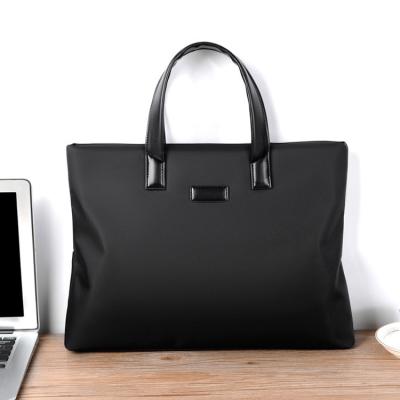 China Wholesale Custom Logo Men Briefcase ISO Nylon Certificate Business Laptop Bag Pu And Nylon Computer Briefcase For Men for sale