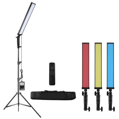 China PORTABLE LED Light Studio LED Lighting Kit Handheld Video Light Stick 5600K Adjustable Brightness with 2M Stand 3 Color Filters for sale