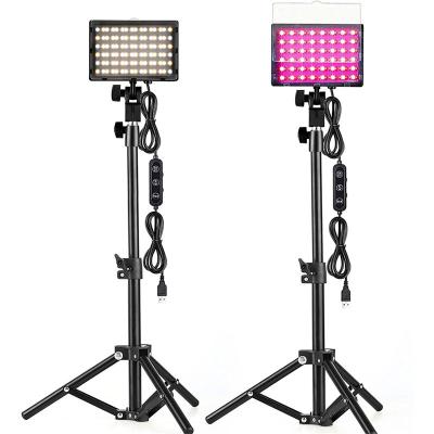 China PORTABLE Full Color RGB LED Panel Video Light With Stand For Video Conference Lighting for sale