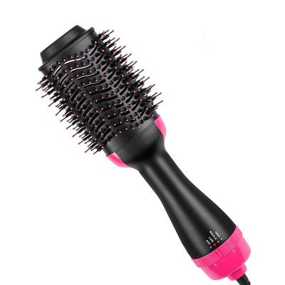 China Home Use Hair Comb One Step Hair Dryer Hot Air Electric Hair Straightener Ionic Hot Sale Electric Brush for sale