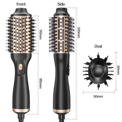 China Blowout Ionic Professional Hair Dryer Brush One Step Hot Hair Brush Dryer With Logo for sale