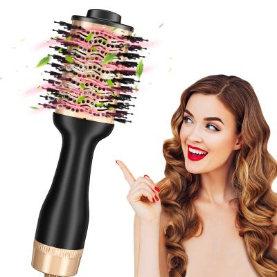 China OEM ionic 2 in one blower brush and hair dryer blower brush for sale