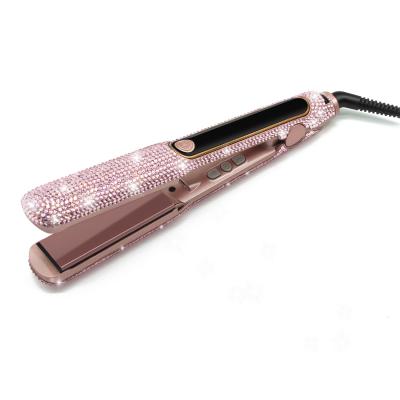 China LCD Temperature Display and Fast Heating Stunned Pink Magic Wand Hair Bling Detachable Hair Magic Wand Blinged Hair Magic Wand for sale