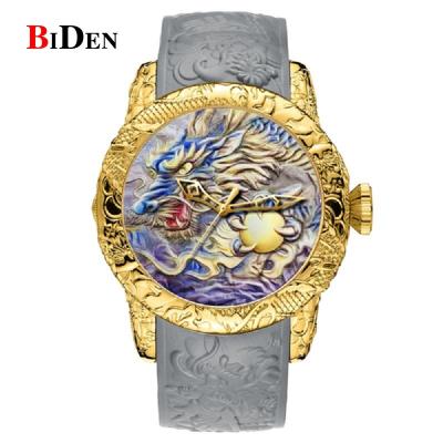 China Custom Biden Wristwatch Gold Water Resistant Logo Private Label Waterproof Male Quartz Luxury Watches For Men for sale