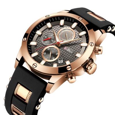 China Biden Chronograph Watch Luxury Six Hands High Quality Sports Watch Hot Sale Fashion Chronograph Quartz Wrist Watch for sale