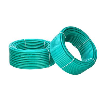 China Insulated Green Copper Electrical Power Cable With PVC Jacket Flexible Core Single Core Wire 1*6MM2 for sale