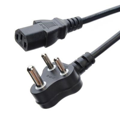 Chine Cable noir Afrique du Sud SABS Appareils électroménagers standard Cordes d'alimentation Cordes d'extension pour résidentiel / général à vendre