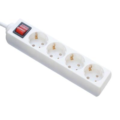 China 1m 2m 3m Europese stekkeradapter met 4 stopcontacten H05VV-F 3x1.5mm2 stroomkabel Eu Plug 16A voor elektrische stekker Te koop