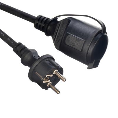 China VDE padrão externo Schuko Plug com 2 polos Soquete à prova d'água 220V/16A IP44 Soquete à prova d'água Soquete de cobertura comprimento 5M SDK de rede à venda