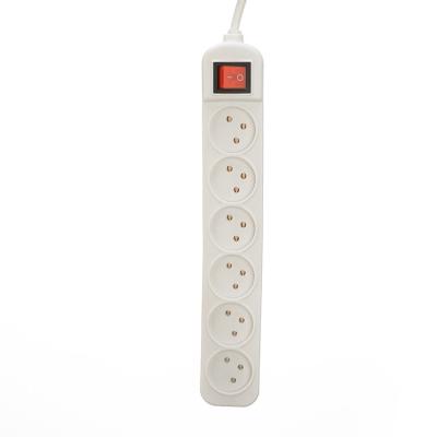 China Multi Outlet Power Strip with 6 Universal Outlet Socket and 3 Pin Prong Plug WIFI NO Grounding Standard Grounding Vertical for sale