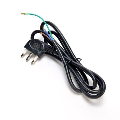 China 16A IEC 60320 C13 Clover Connector Black Italia Standard H05VV-F 3x0.75MM2 Extension Cord Grounding Standard Grounding for sale